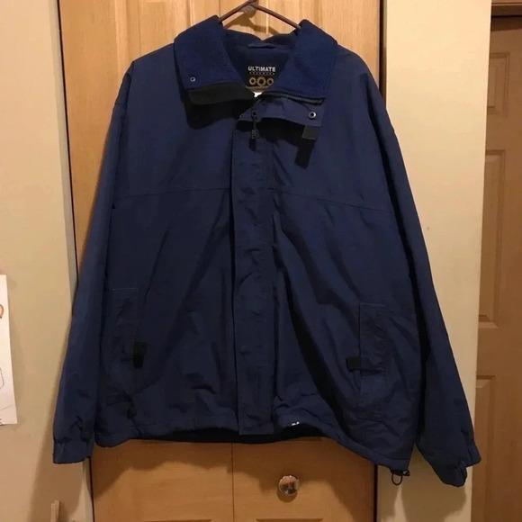 Ultimate Workwear Blue Fleece Lined Coat Jacket - Picture 1 of 9